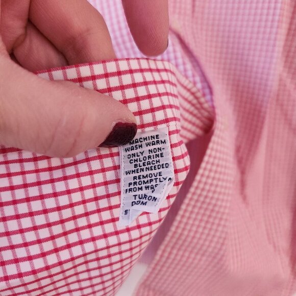 Ralph Lauren Blake Pink Red Checked Plaid Long Sleeve Button Down Shirt Men's L - Picture 6 of 6